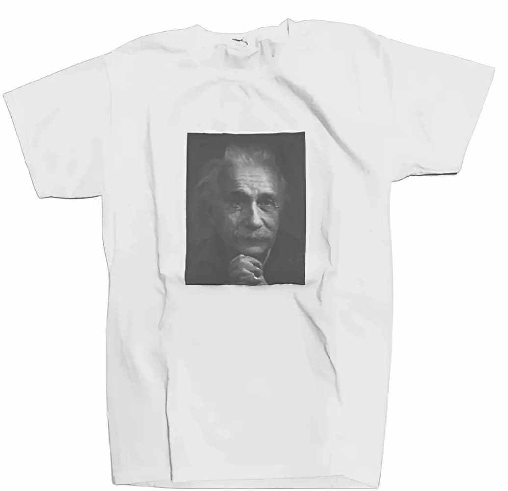 Albert Einstein Red Eyes T-shirt by h.m. Peavy