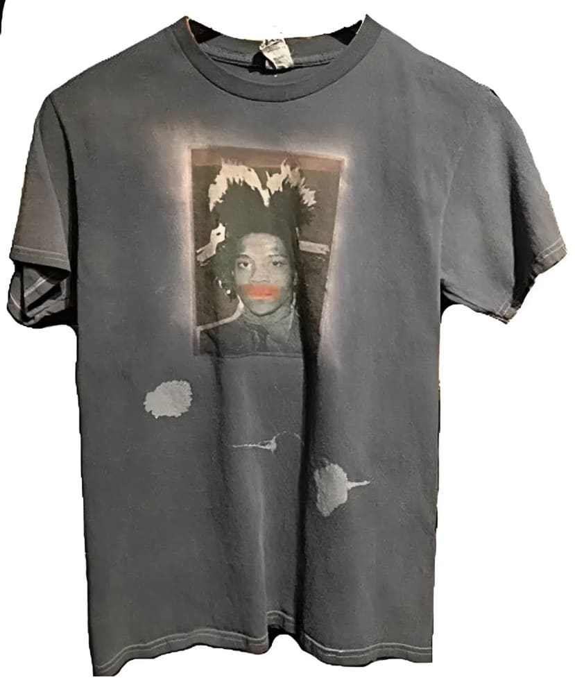 Jean-Michel Basquiat Red Stroke Construction T-shirt by h.m. Peavy
