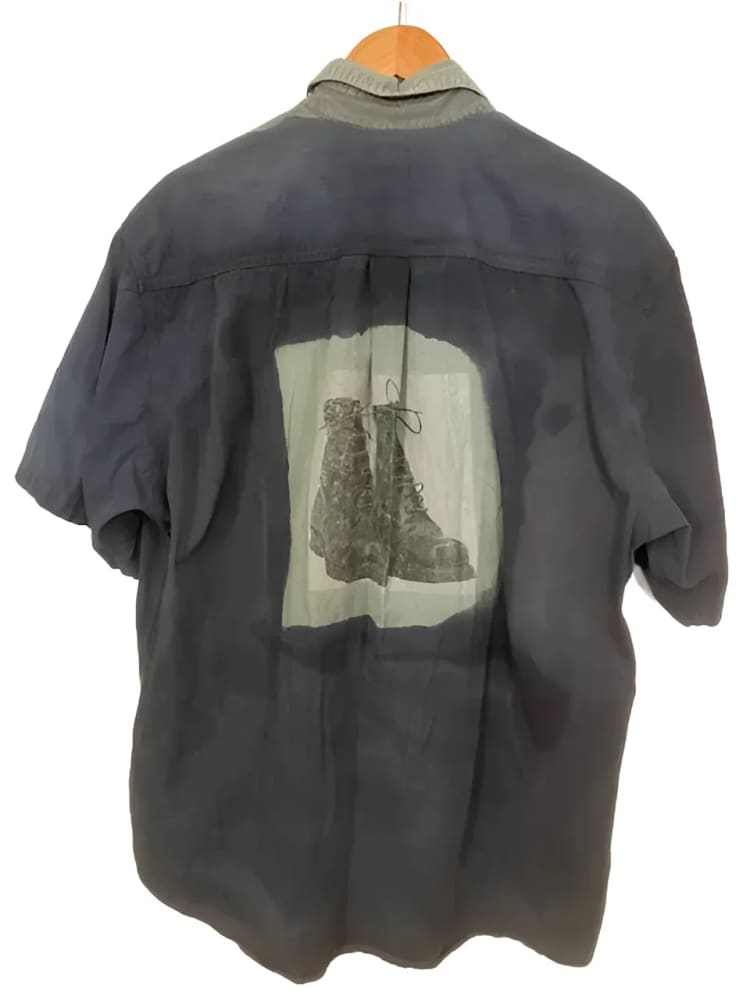 American Worker Shirt on an Upcycled Carhartt by h.m. Peavy - Re - psychles Vintage Shop & Art Gallery