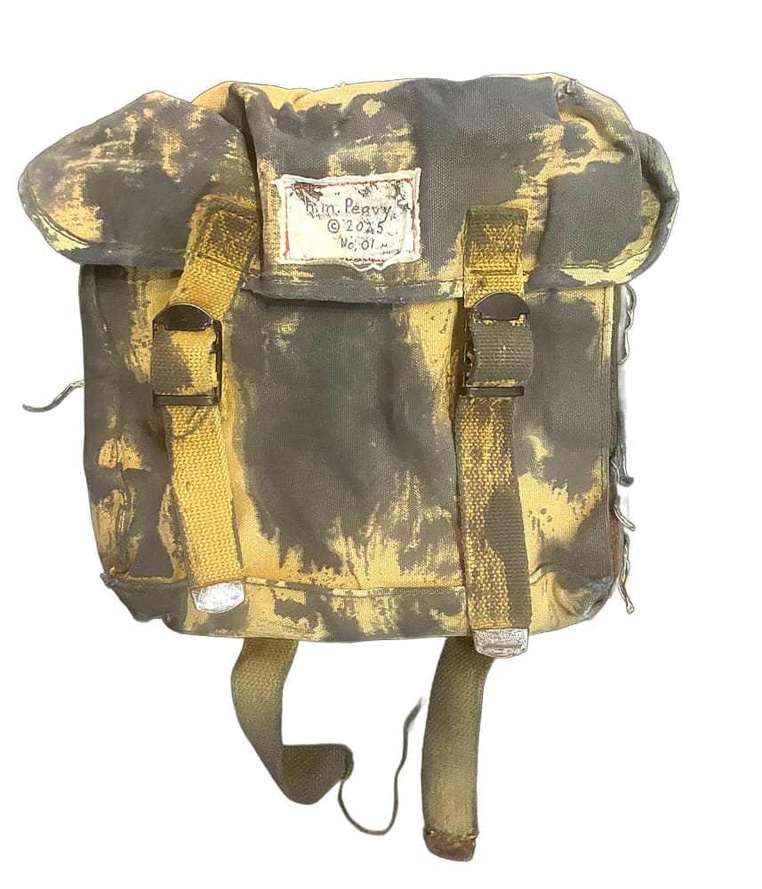 American Worker T-shirt on an Upcycled Carhartt by h.m. Peavy - Re - psychles Vintage Shop & Art Gallery