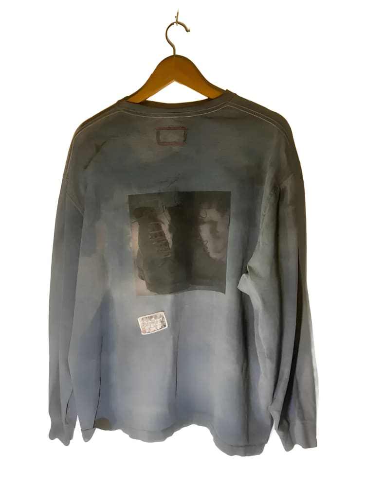 American Worker T-shirt on an Upcycled Carhartt by h.m. Peavy - Re - psychles Vintage Shop & Art Gallery