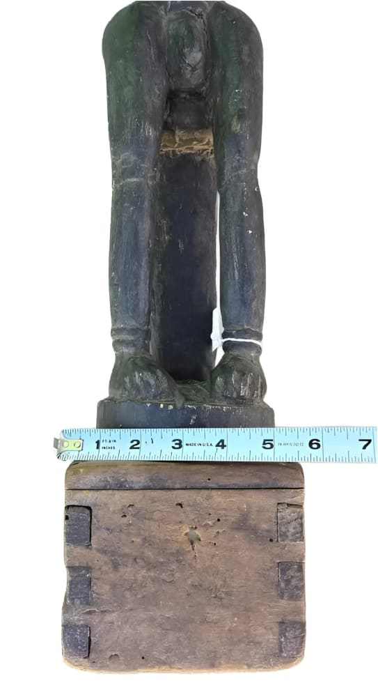 Baule Spirit Male: Antique Blolo Bian Wood Statue - Re - psychles Vintage Shop & Art Gallery