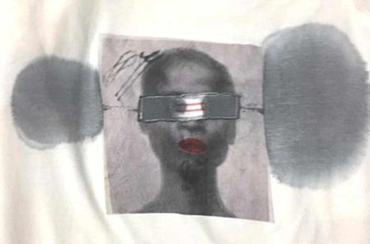 Black Woman No. 1 T-shirt by h.m. Peavy