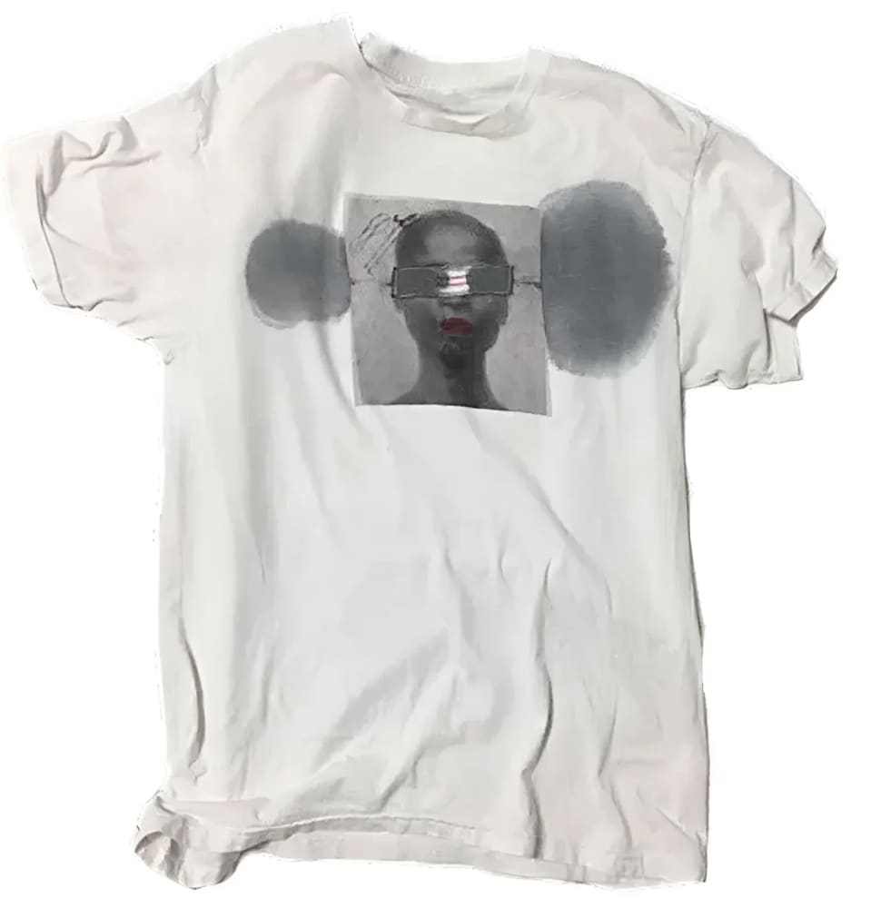 Black Woman No. 1 T-shirt by h.m. Peavy