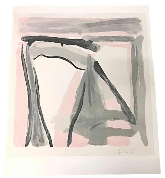 Bram van Velde Signed Gouache Print