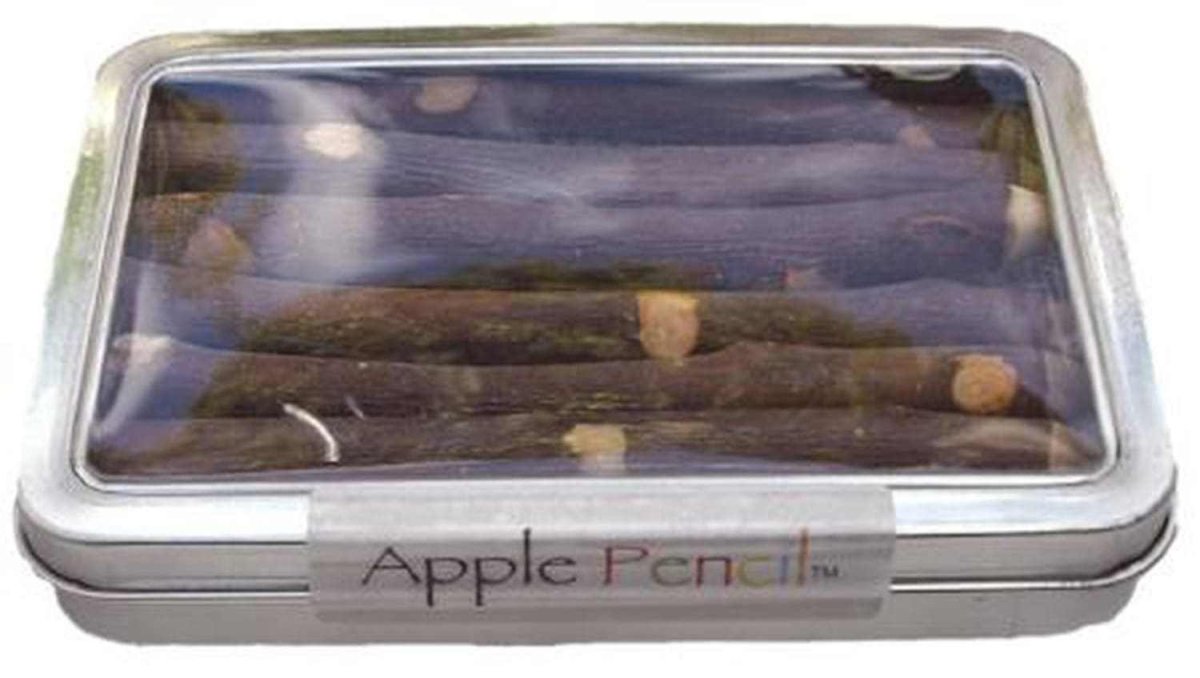 Apple Pencil: 7 Mixed Colors Twig Pencils in Classic Tin Box