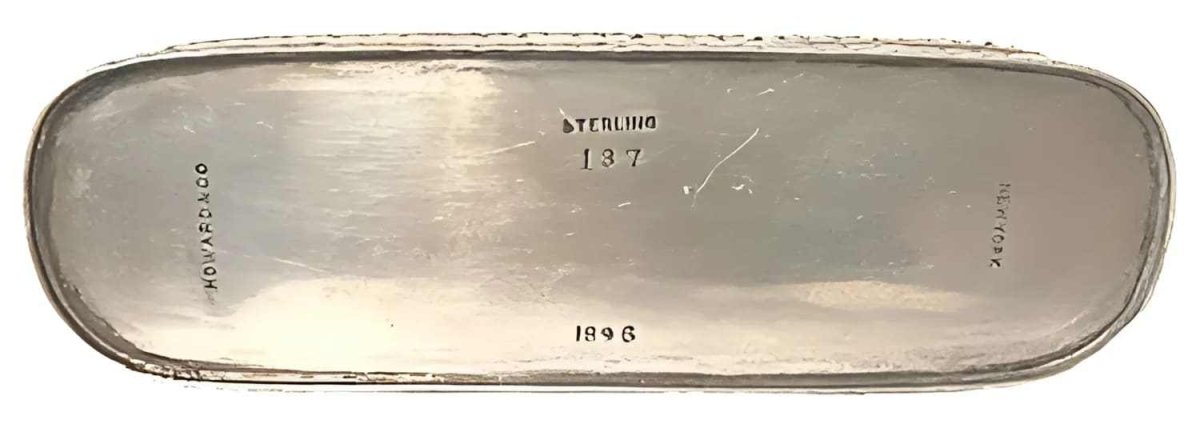 Howard & Co. 1896 Silver Heirloom Engraved Keepsake Box - Re - psychles Vintage Shop & Art Gallery