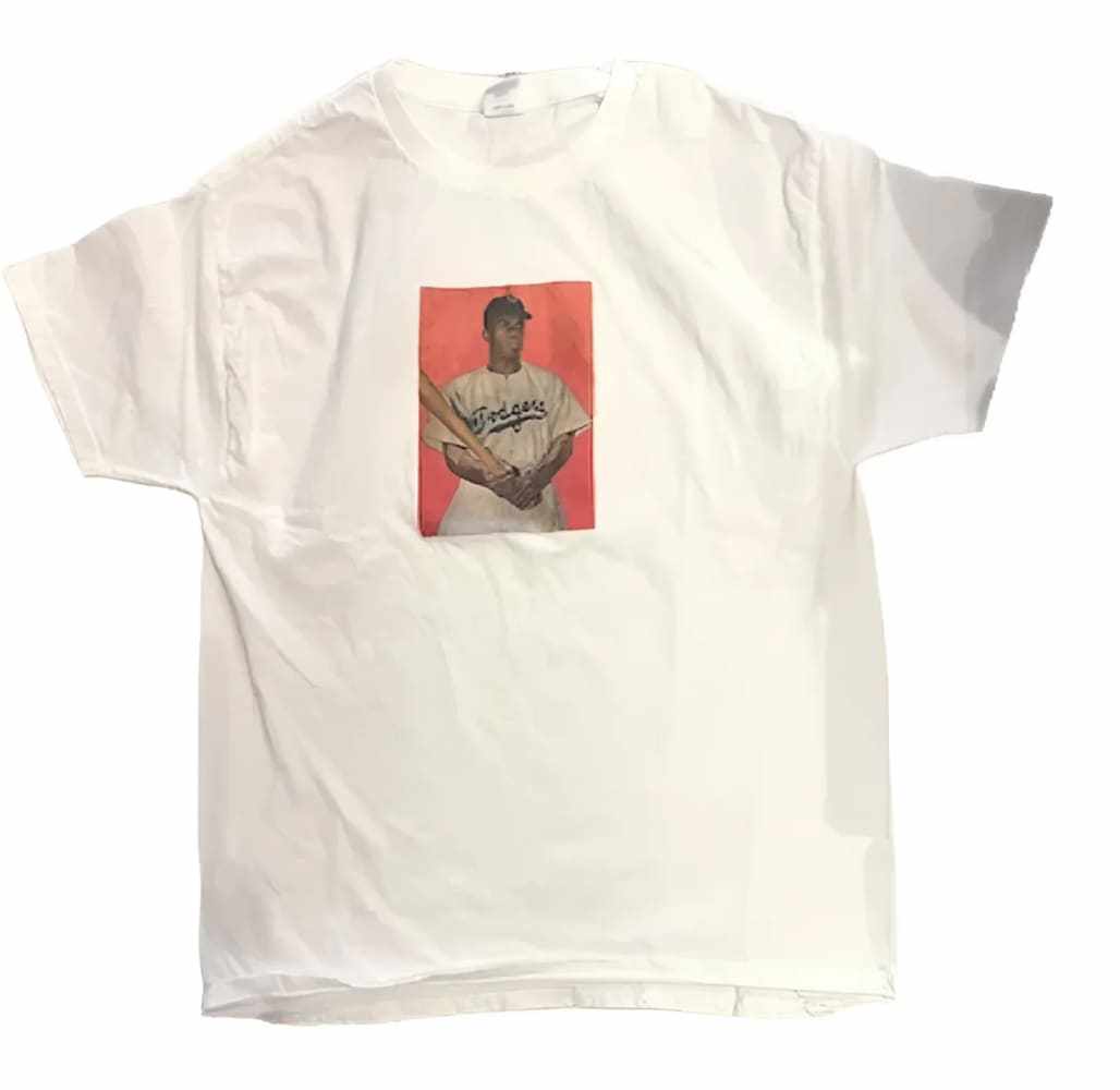 Jackie Robinson T-shirt by h.m. Peavy No.42