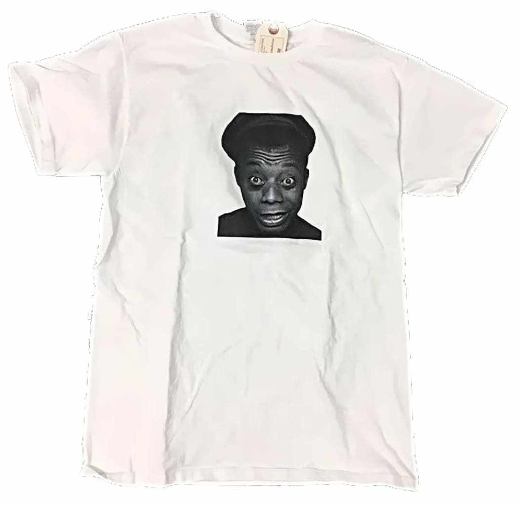 James Baldwin Red Eyes T-shirt by h.m. Peavy - Re - psychles Vintage Shop & Art Gallery