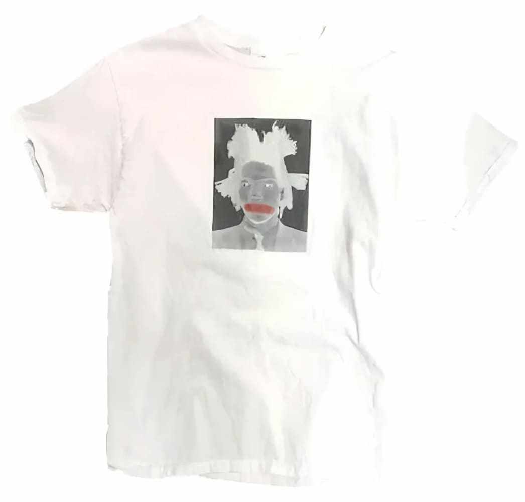 Jean-Michel Basquiat Red Stroke T-shirt by h.m. Peavy
