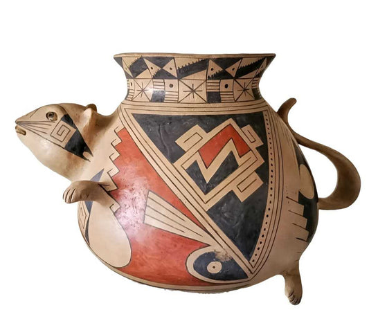 Juan Quezada Signed Fat Mouse Pottery - Re - psychles Vintage Shop & Art Gallery