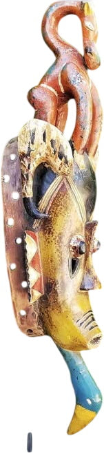 Authentic Large Ceremonial Guro Mask Cote d'Ivoire