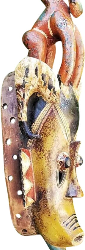 Authentic Large Ceremonial Guro Mask Cote d'Ivoire
