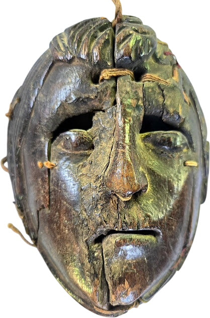 Antique Mox Dance Mask Hand-Carved Guatemalan