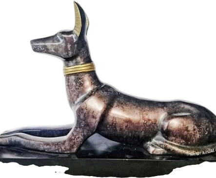 Anubis Egyptian God Metal Sculpture