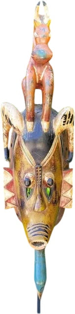 Authentic Large Ceremonial Guro Mask Cote d'Ivoire