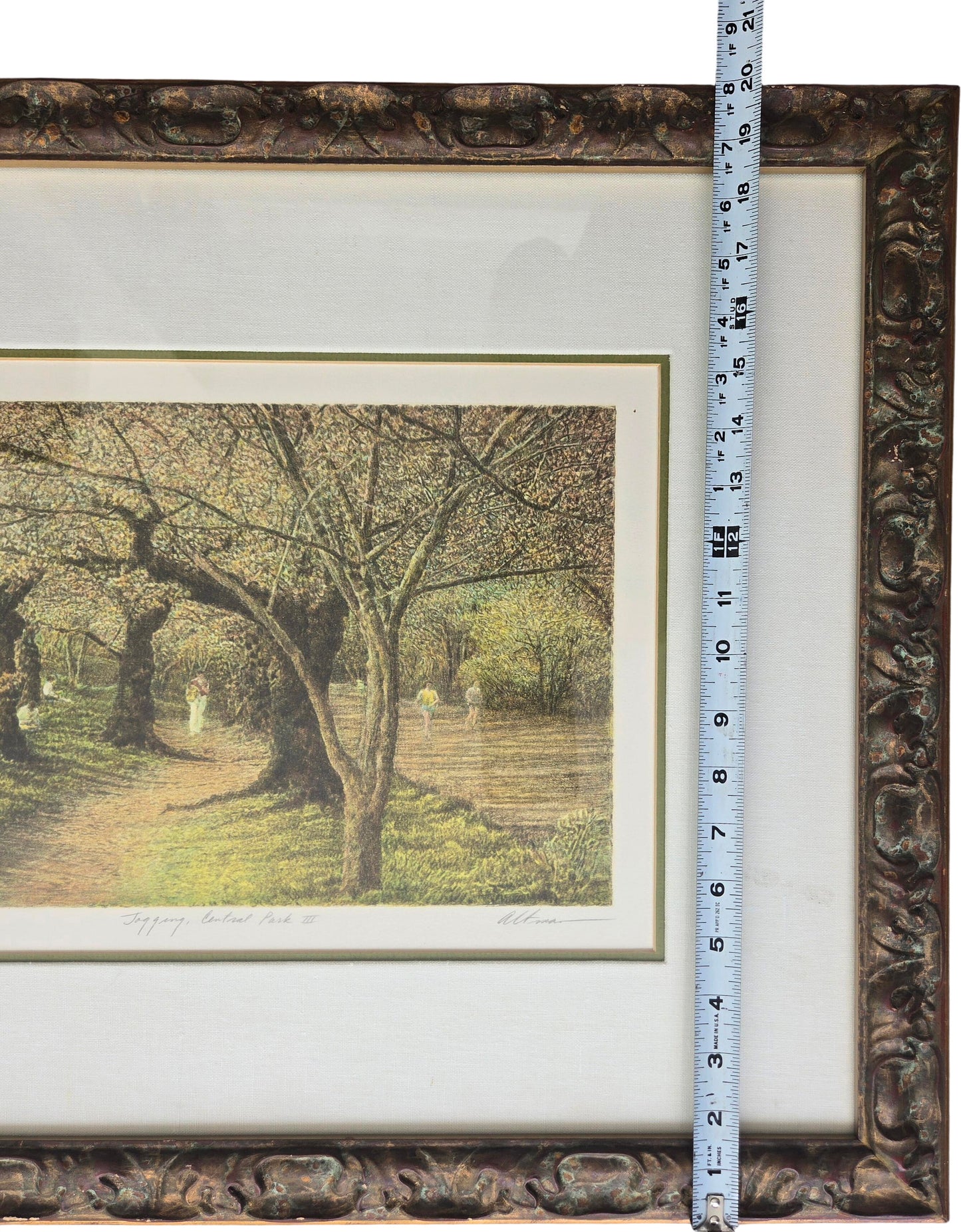 Harold Altman "Jogging, Central Park III " 1960 Limited Edition Signed
