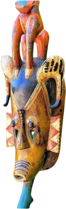 Authentic Large Ceremonial Guro Mask Cote d'Ivoire