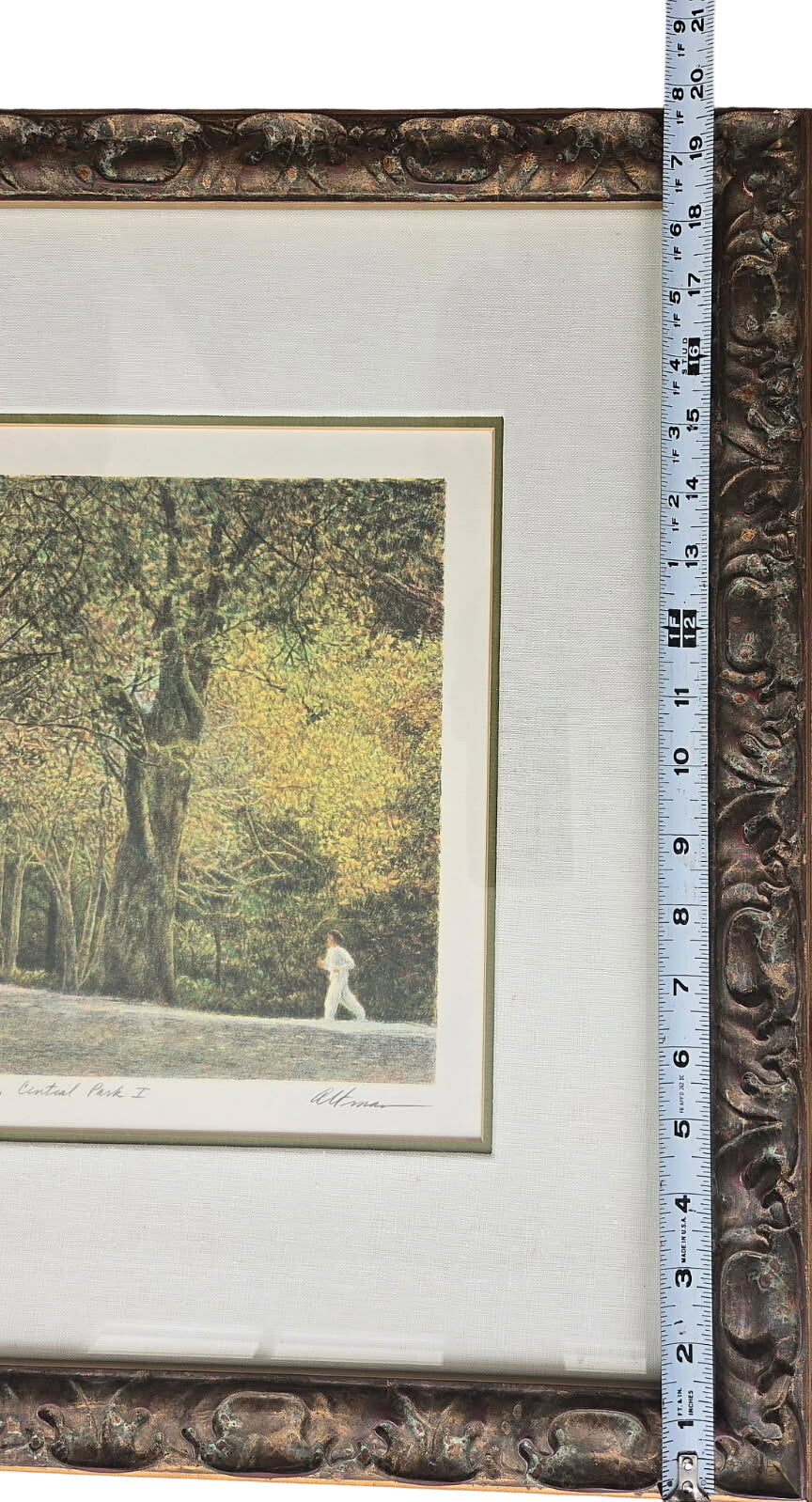 Harold Altman "Jogging, Central Park II " 1960 Limited Edition Signed
