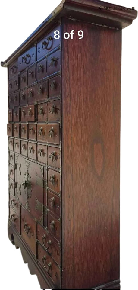 Apothecary - Asian Style Elmwood Cabinet