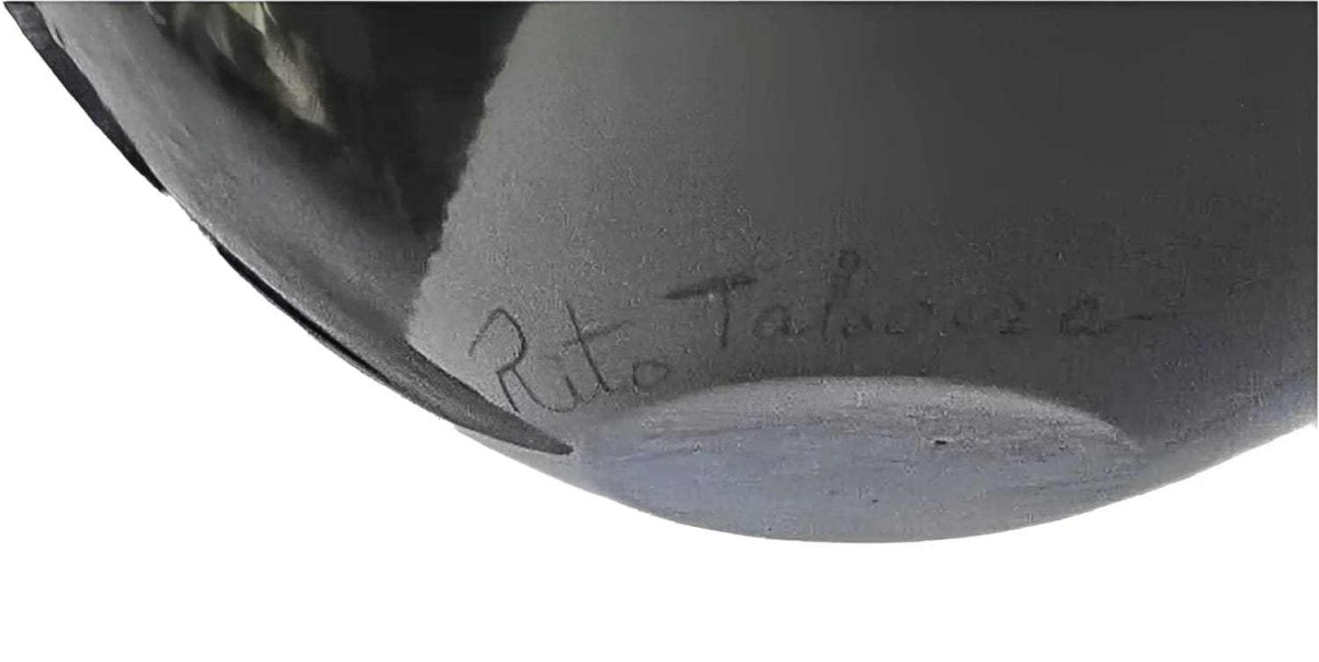 Rita Talavera Signed Black Ortiz Vase - Re - psychles Vintage Shop & Art Gallery