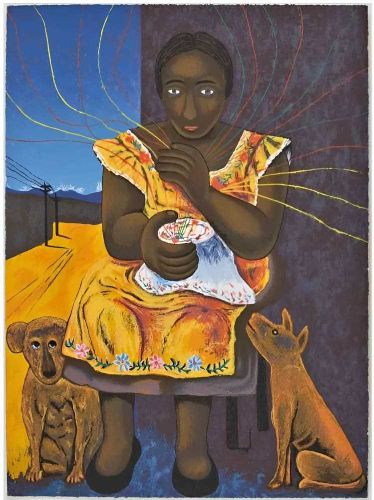 Rodolfo Morales Signed Serigraph - Re - psychles Vintage Shop & Art Gallery