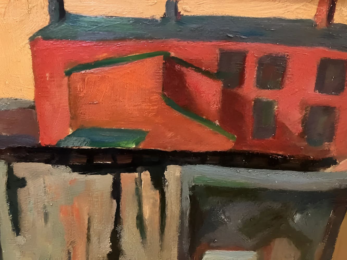 Samuel Rosenberg Signed Oil On Masonite