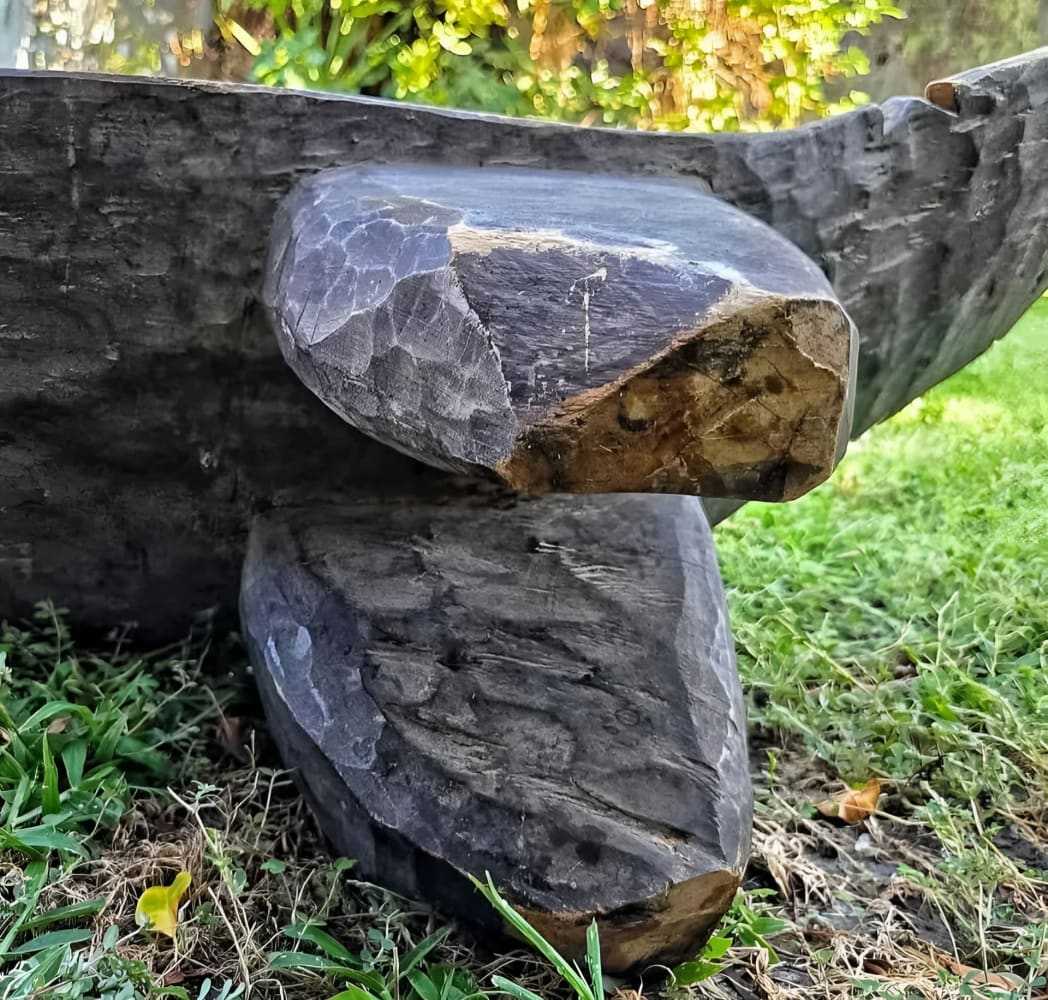 Senufo Crocodile Handcarved Antique Bench - Re - psychles Vintage Shop & Art Gallery